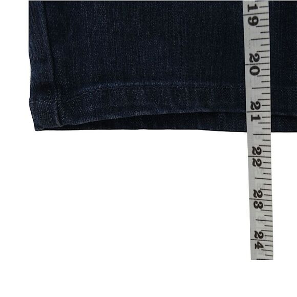 C3 Embellished Bermuda Denim Shorts Women’s Size 11 Dark Wash Crystal Studded - Picture 7 of 8